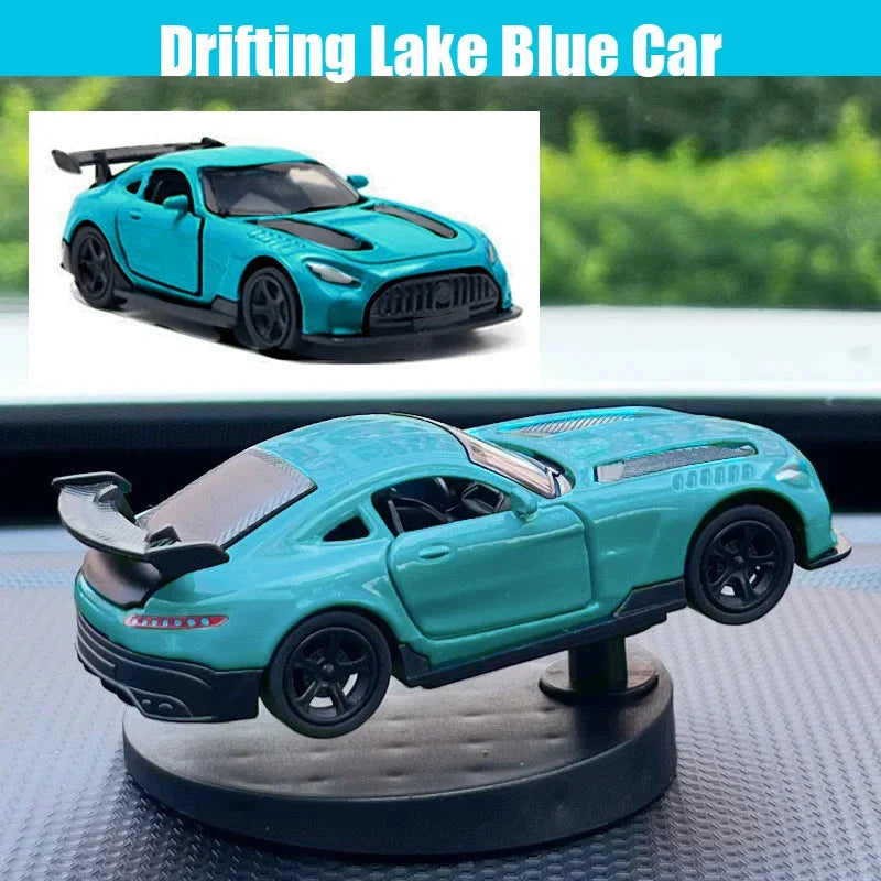 Drift Car Dashboard Swing Toy - Cool Sports Race Ornament for Car Interior Decor