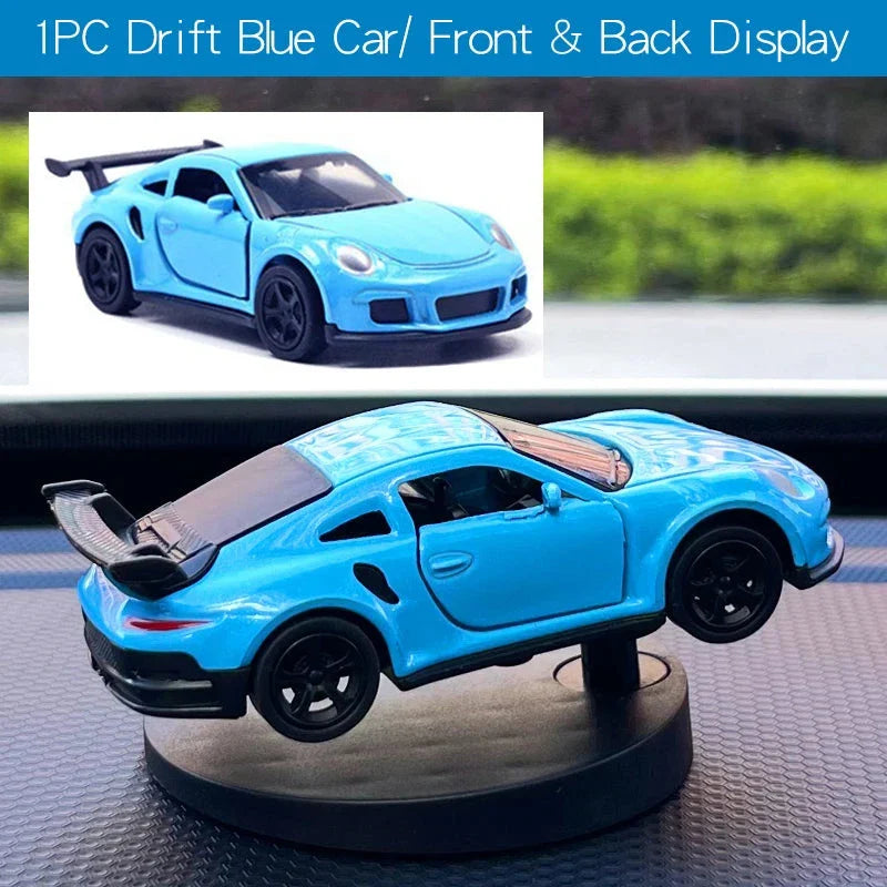 Drift Car Dashboard Swing Toy - Cool Sports Race Ornament for Car Interior Decor